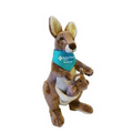 Custom Plush Kangaroo with Bandana